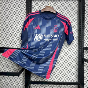 Camisa Nottingham Forest I 24/25  Azul e Vermelho