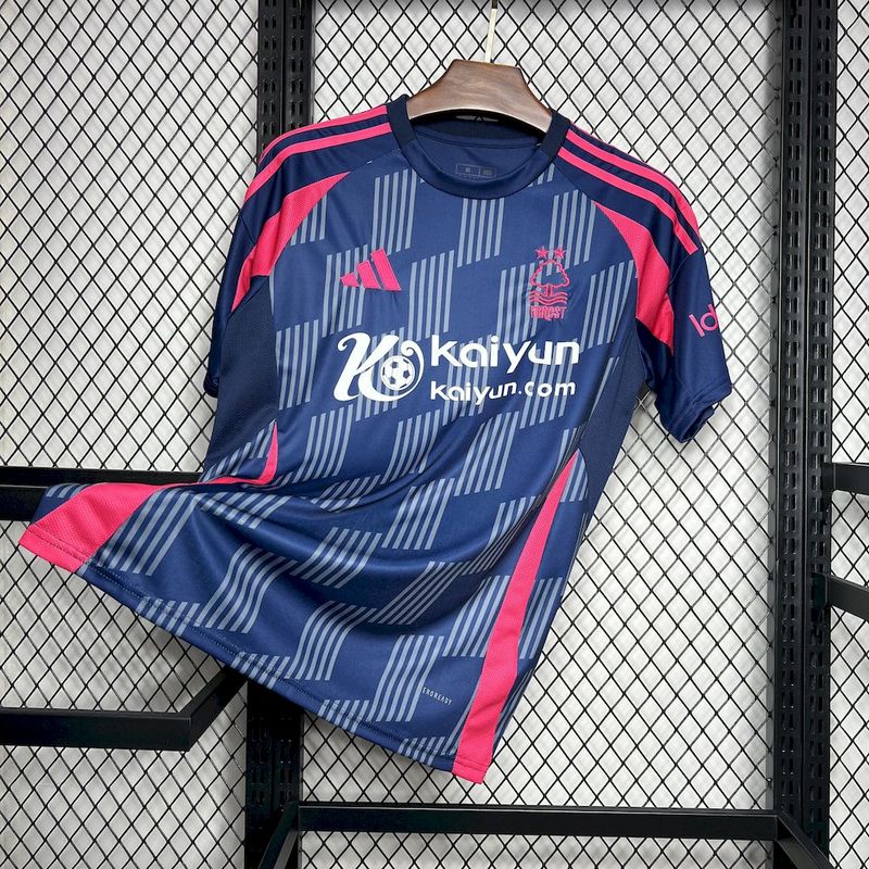 Camisa Nottingham Forest I 24/25  Azul e Vermelho