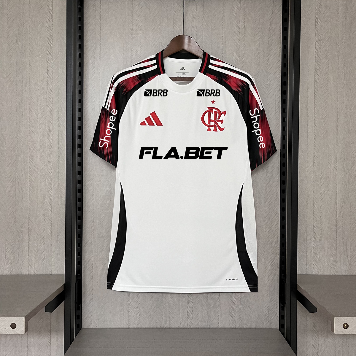 Camisa Flamengo I 2025 C/Patrocinio  Masculina - Branca