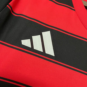 Camisa Flamengo I 2025  s/n° Torcedor Adidas Masculina - Vermelho+Preto