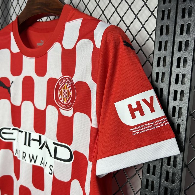 Camisa Girona I 24/25  Puma - Vermlha e Branco