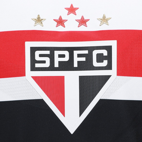 [PRÉ-VENDA]  Camisa São Paulo 25/26 Casa New Balance Masculina - Branco+Vermelho - Jogador