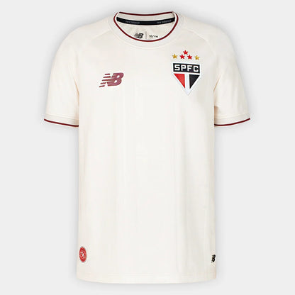 Camisa São Paulo Comemorativa 2026/27 Torcedor New Balance - Off White+Vinho