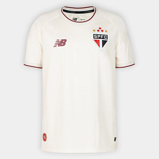 Camisa São Paulo Comemorativa 2026/27 Torcedor New Balance - Off White+Vinho