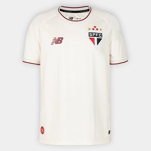Camisa São Paulo Comemorativa 2026/27 Torcedor New Balance - Off White+Vinho