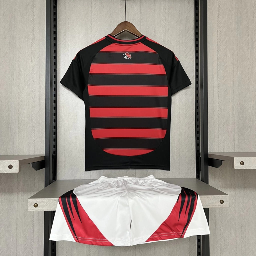 Kit Infantil Flamengo I 25/26 Torcedor Adidas - Vermelho+Preto