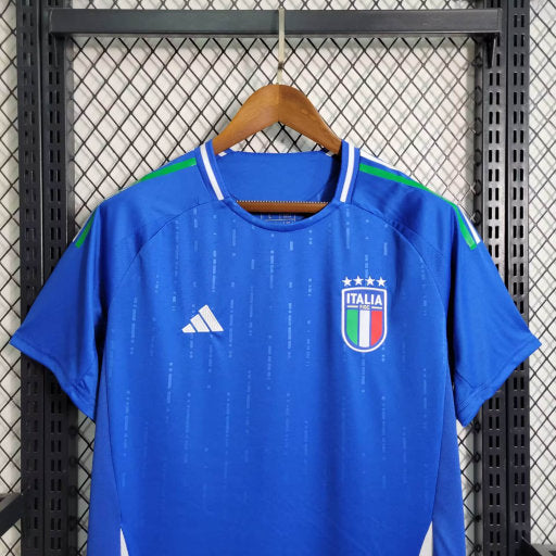 Camisa Itália Home 24/25 s/n° Torcedor Adidas Masculino - Azul