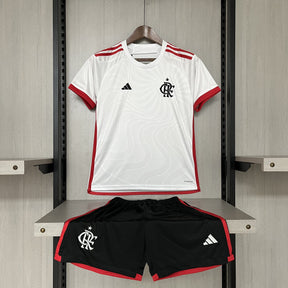 Kit Infantil  Flamengo II 24/25 s/n° Torcedor Adidas - Branco