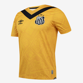 Camisa do Santos III 24/25  Amarela e preta