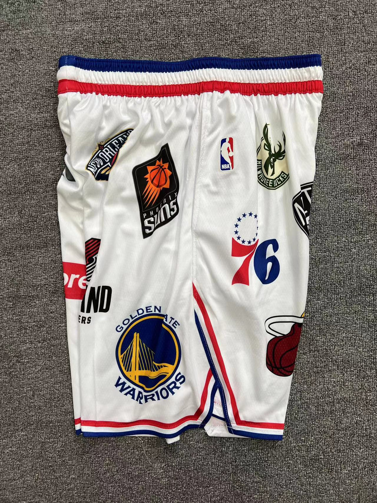 Short Supreme x NBA White