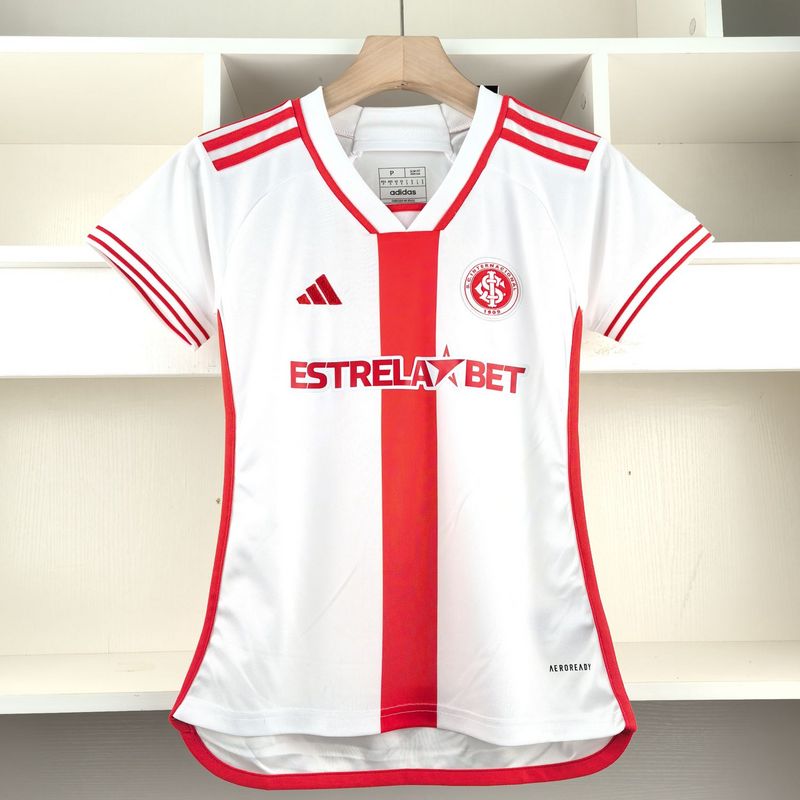 Camisa Internacional II 24/25  Torcedor Adidas Feminina - Vermelho + Branco