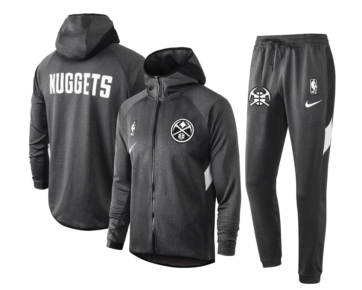 Conjunto Nike NBA Therma Flex Denver Nuggets Preto Treino