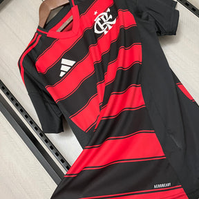 Camisa Flamengo I 2025  s/n° Torcedor Adidas Masculina - Vermelho+Preto