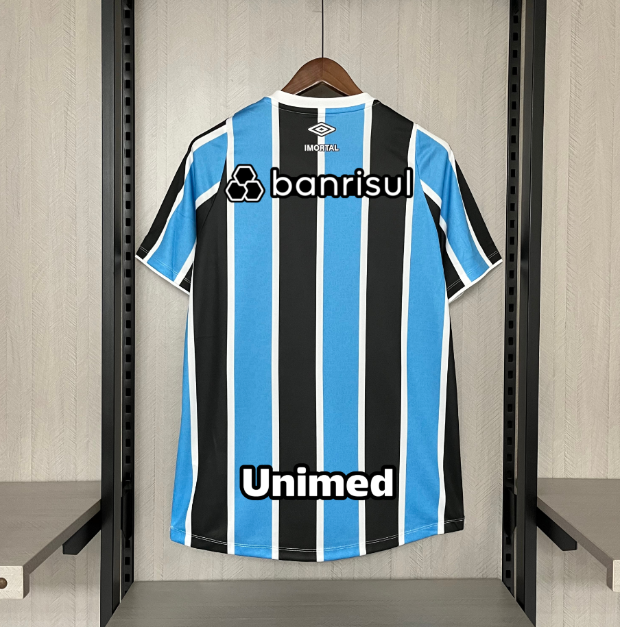 Camisa Masculina Umbro Gremio Oficial 24/25 Torcedor   (Com todos patrocinadores)