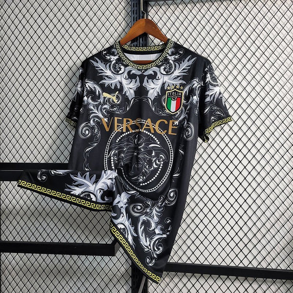 PUMA VERSACE イタリア代表シャツ Lサイズ Camisa Seleção Itália x Versace - Puma - Preto e Branco – DA