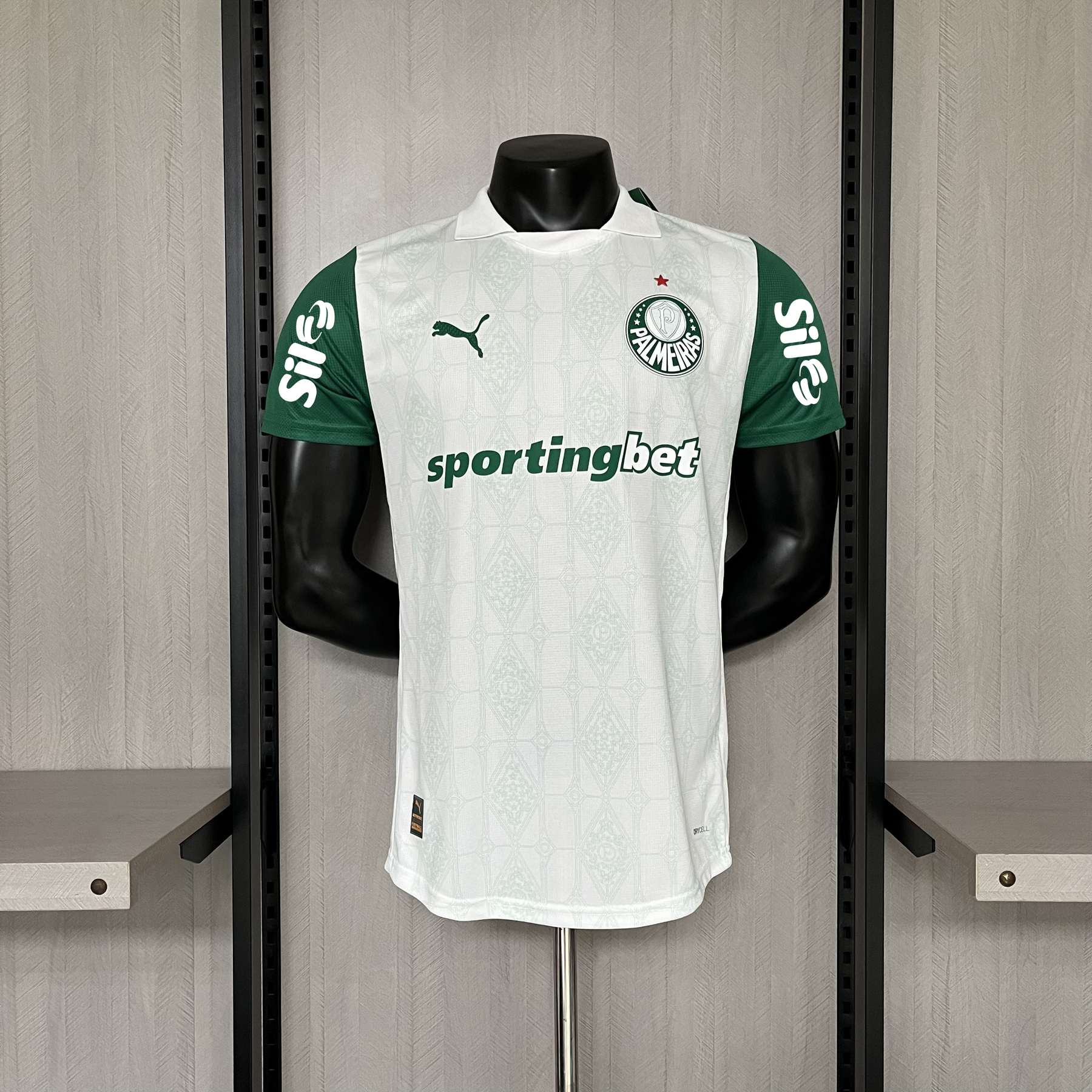 Camisa Palmeiras II 2025 Jogador  C/Patrocinio - Branca