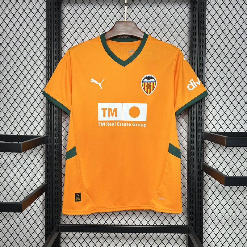 Camisa Valência III 24/25 - Masculino Torcedor - Laranja
