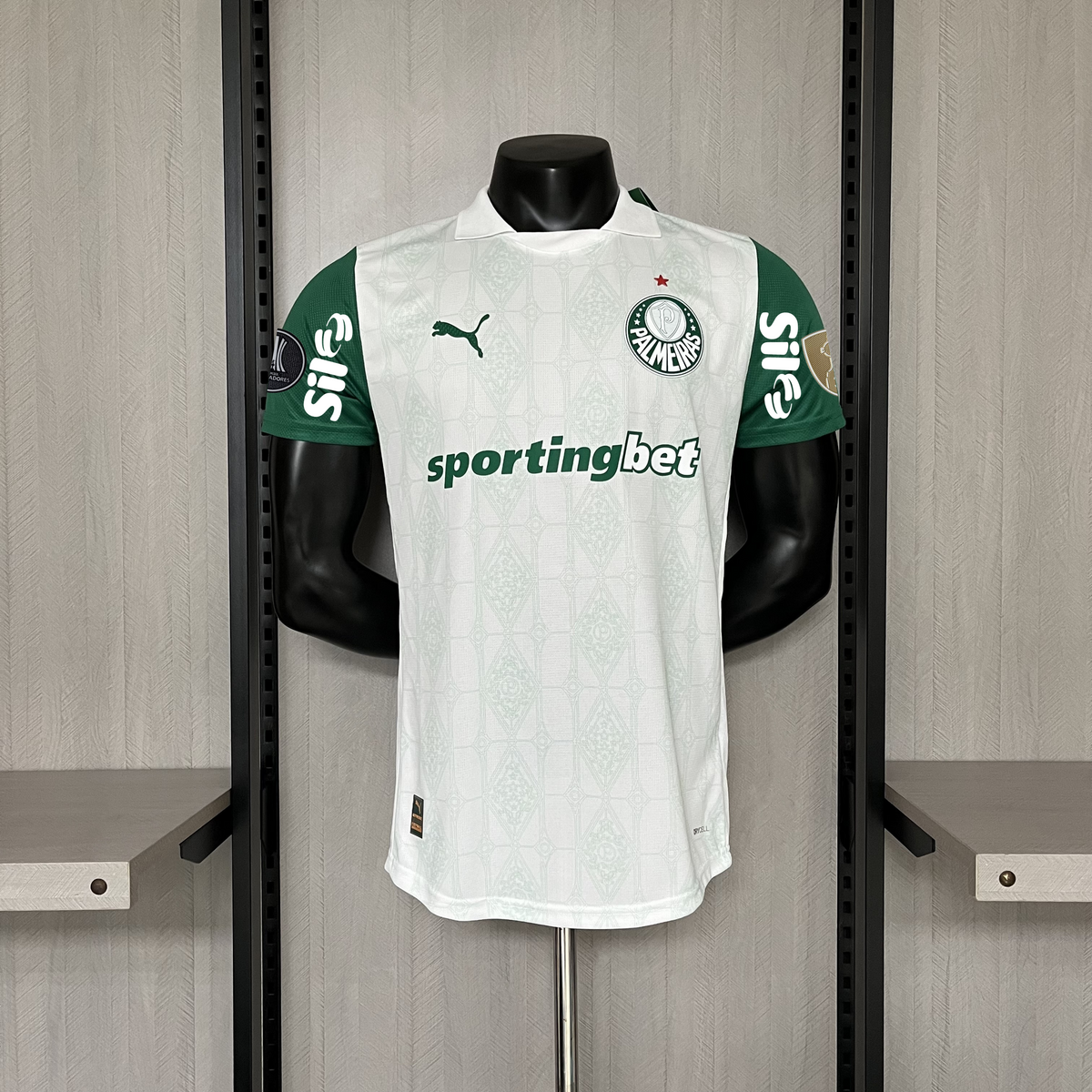 Camisa Palmeiras II 2025 Jogador  C/Patrocinio - Branca