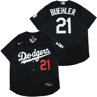 Camisa MLB Los Angeles Dodgers Jersey Preta Authentic