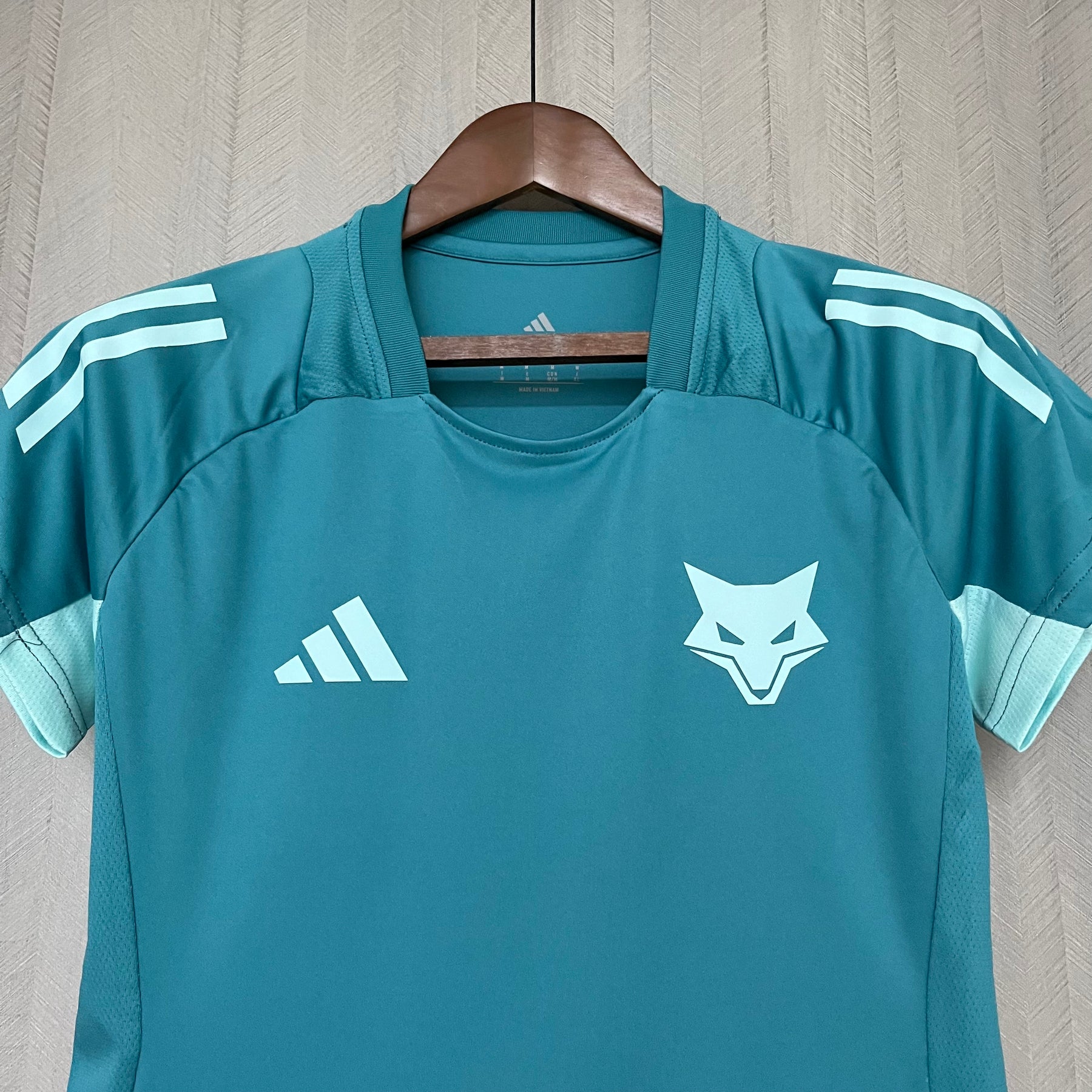 Camisa Cruzeiro 25/26 Treino Adidas Feminina - Azul Turquesa+Branco