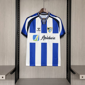 Camisa do Málaga I 2025  -Branca e azul