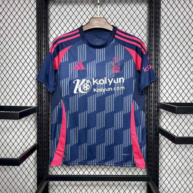 Camisa Nottingham Forest I 24/25  Azul e Vermelho