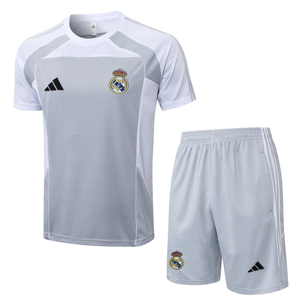 Kit de Treino adulto Real Madrid 2025/26 Short e Camisa – DA