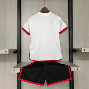 Kit Infantil  Flamengo II 24/25 s/n° Torcedor Adidas - Branco