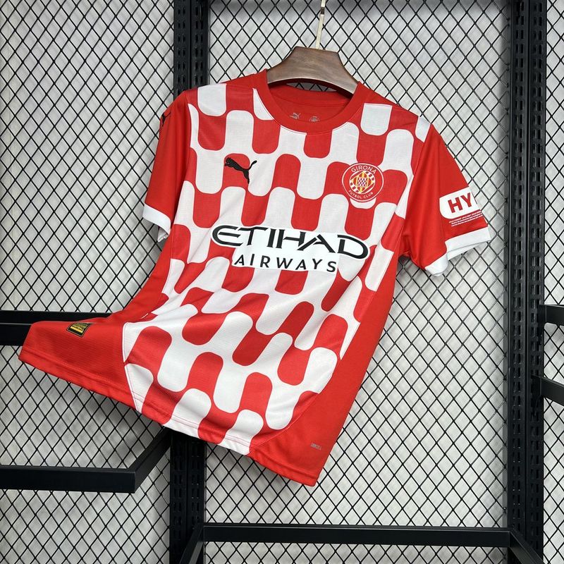 Camisa Girona I 24/25  Puma - Vermlha e Branco