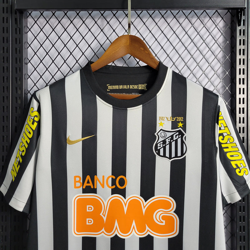 Camisa Santos Retrô 2012/2013 Preta e branca - Nike