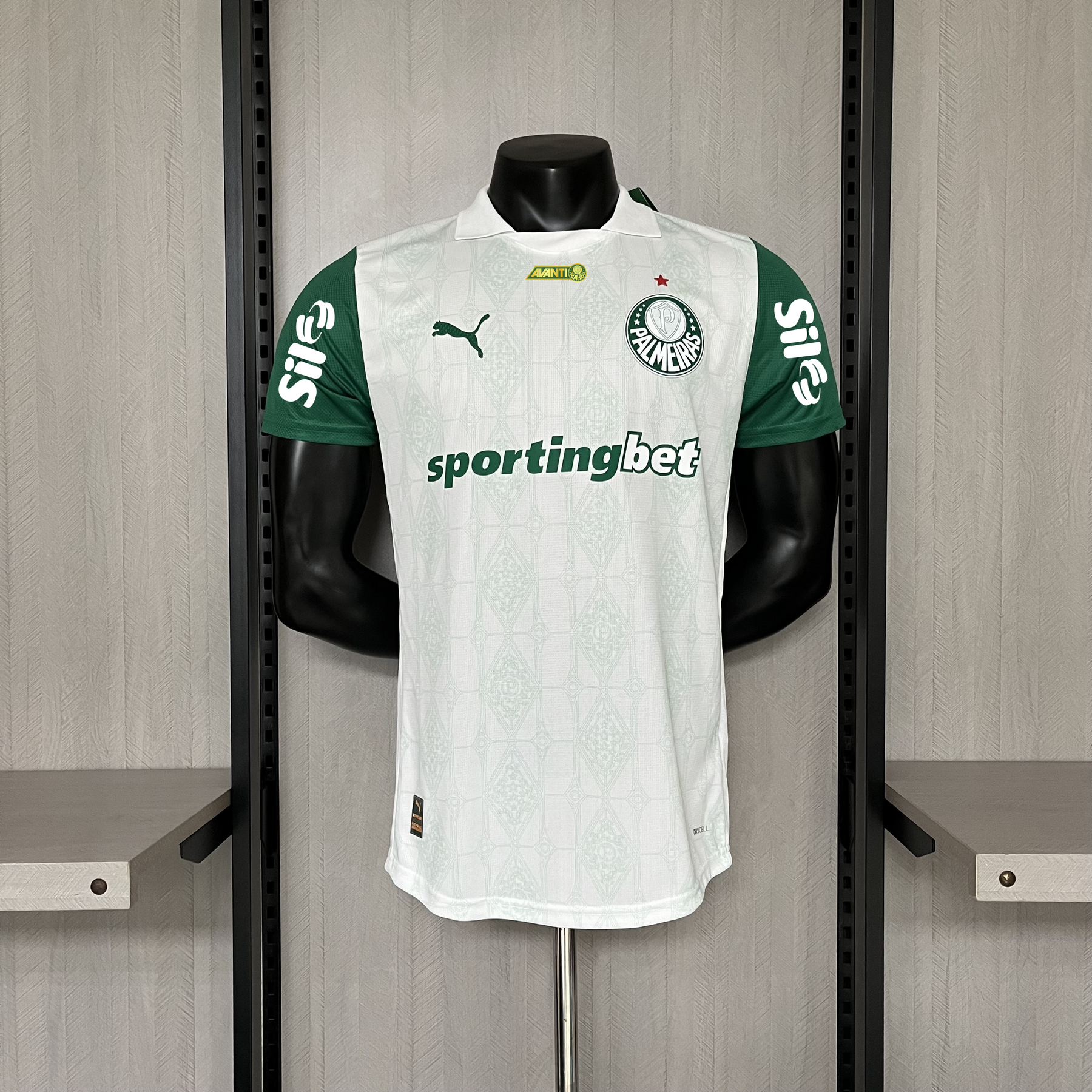 Camisa Palmeiras II 2025 Jogador  C/Patrocinio - Branca