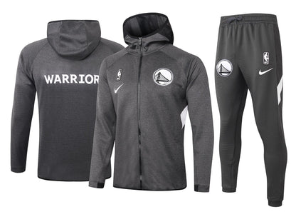 Conjunto Nike NBA Therma Flex Golden State Warriors Preto Treino