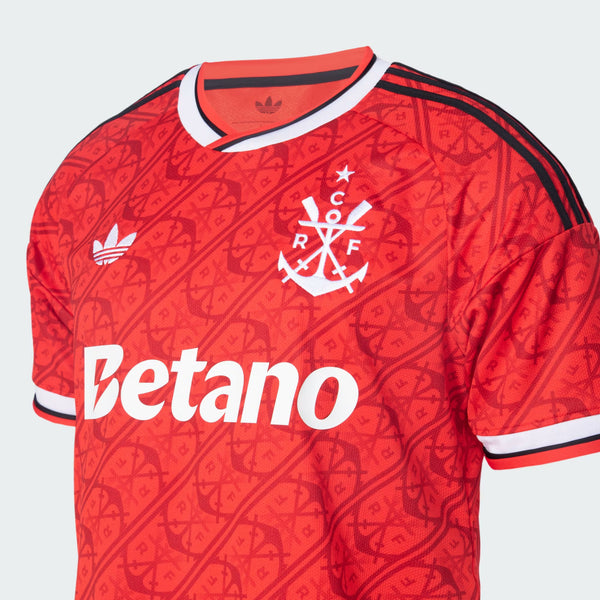 Camisa Flamengo I 2026/27 Torcedor Adidas Masculina - Vermelho+Preto