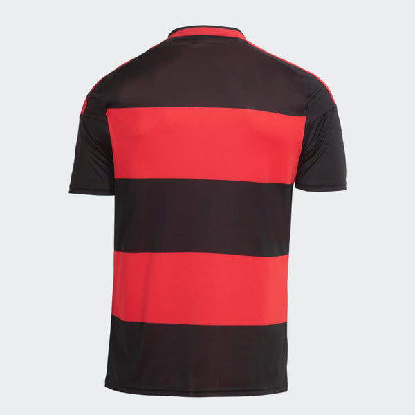 Camisa Flamengo I 2026/27 Torcedor Adidas Masculina - Vermelho+Preto