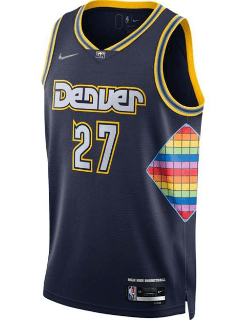 Regata NBA Denver Nuggets City Edition Diamante 75th Masculina