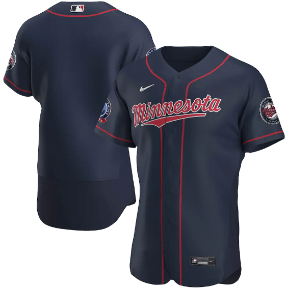 Camisa MLB Minnesota Twins Azul Authentic