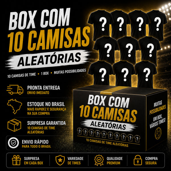 Box - 10 Camisa Misteriosa (envio imediato)