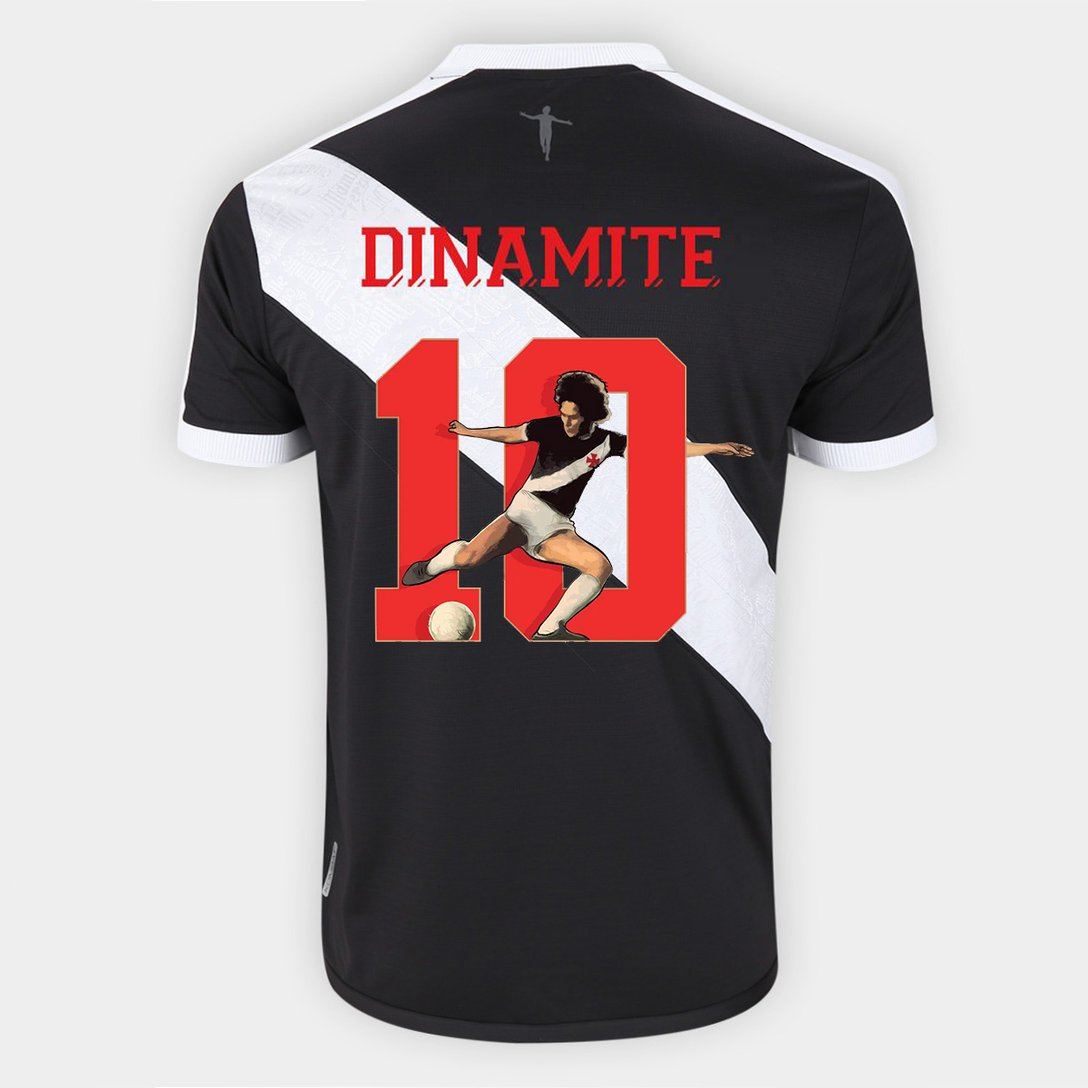 Camisa Vasco I 24/25 Kappa Masculina - Preta (Roberto Dinamite)