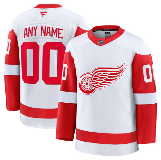 Camisa NHL Detroit Red Wings Fanatics Away Premium Branca