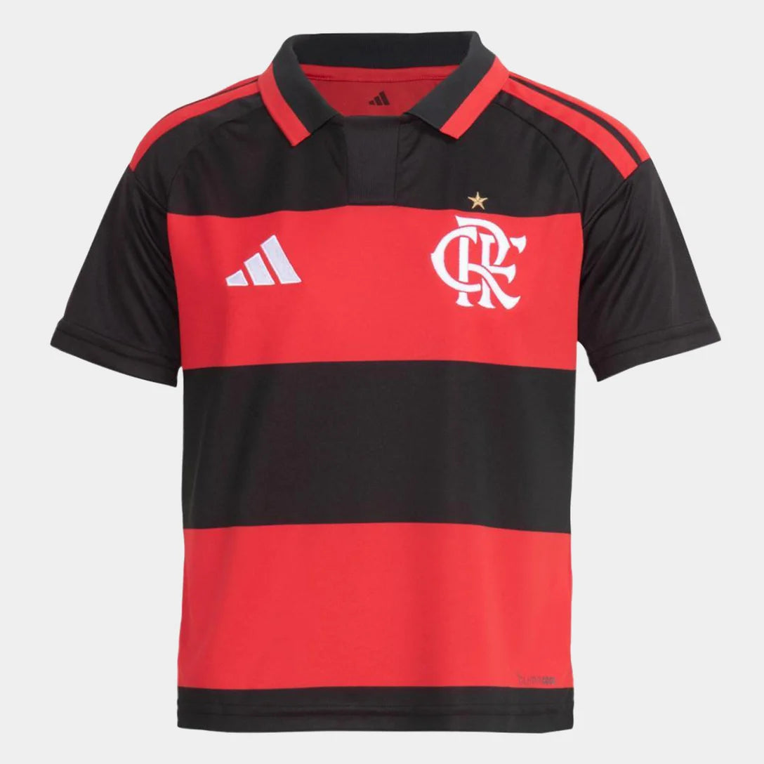 Kit Infantil Flamengo I 2026/27 Torcedor Adidas
