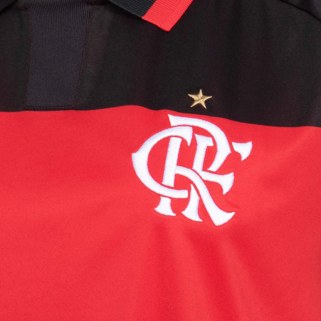 Camisa Flamengo I 26/27 Torcedor Adidas Feminina - Vermelho+Preto