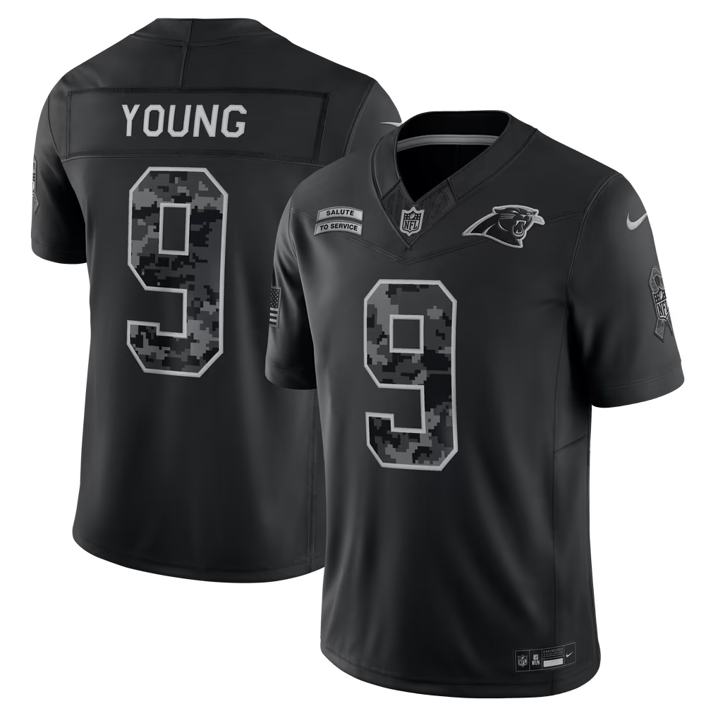 Camisa NFL Carolina Panthers Vapor F.U.S.E. Limited Jersey Salute To Service 2026