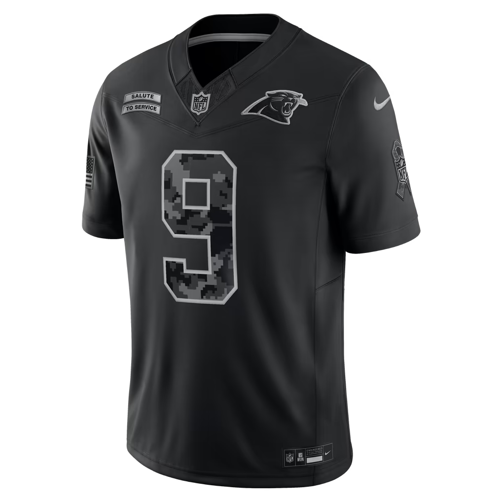 Camisa NFL Carolina Panthers Vapor F.U.S.E. Limited Jersey Salute To Service 2026