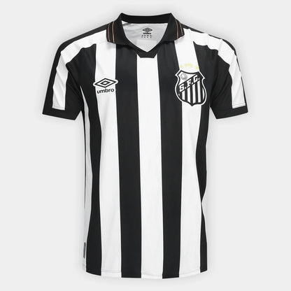 Camisa Santos II 2026/27 Torcedor Umbro Masculina - Branco+Preto