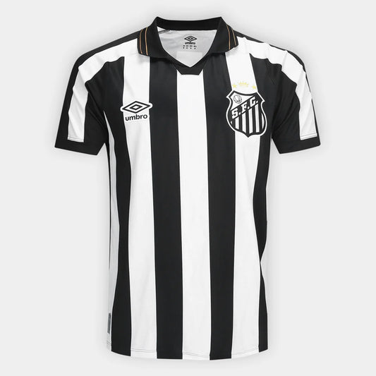 Camisa Santos II 2026/27 Torcedor Umbro Masculina - Branco+Preto