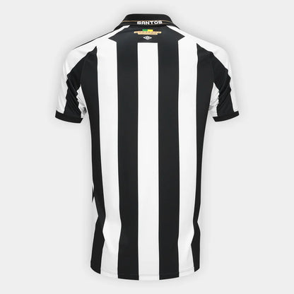 Camisa Santos II 2026/27 Torcedor Umbro Masculina - Branco+Preto