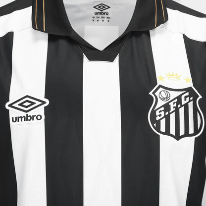 Camisa Santos II 2026/27 Torcedor Umbro Masculina - Branco+Preto