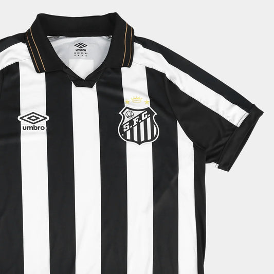 Camisa Santos II 2026/27 Torcedor Umbro Masculina - Branco+Preto