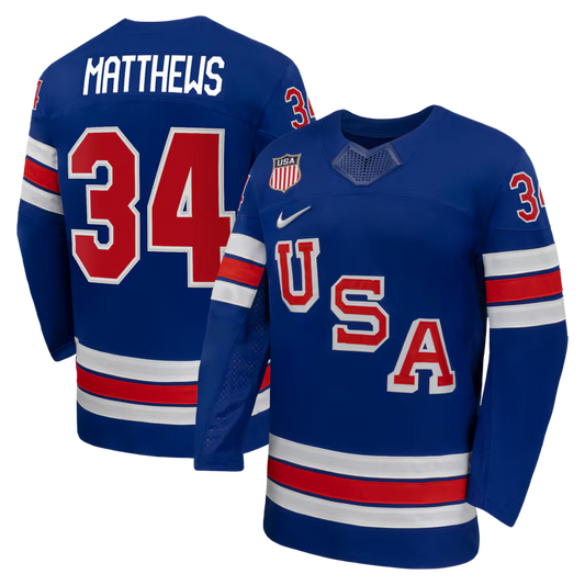 Camisa NHL USA Olimpíadas de Inverno 2026 Azul