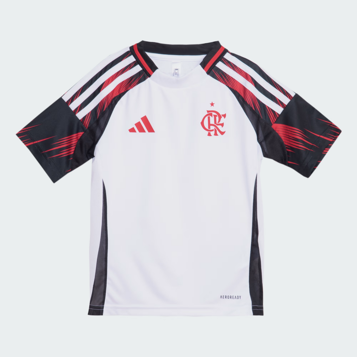 [PRÉ-VENDA] Kit Infantil  Flamengo II 2025 s/n° Torcedor Adidas - Branco